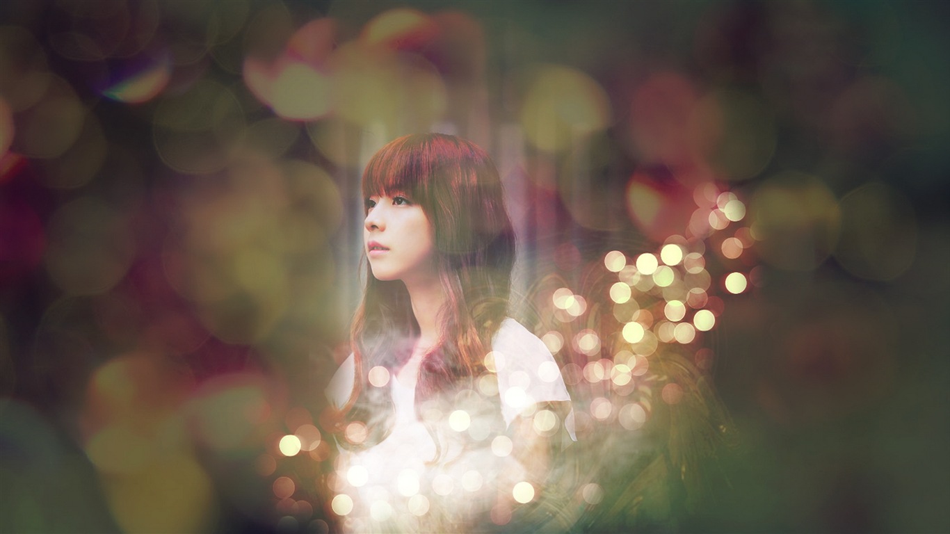 JUNIEL崔準熙 韓國美女 高清壁紙 #12 - 1366x768