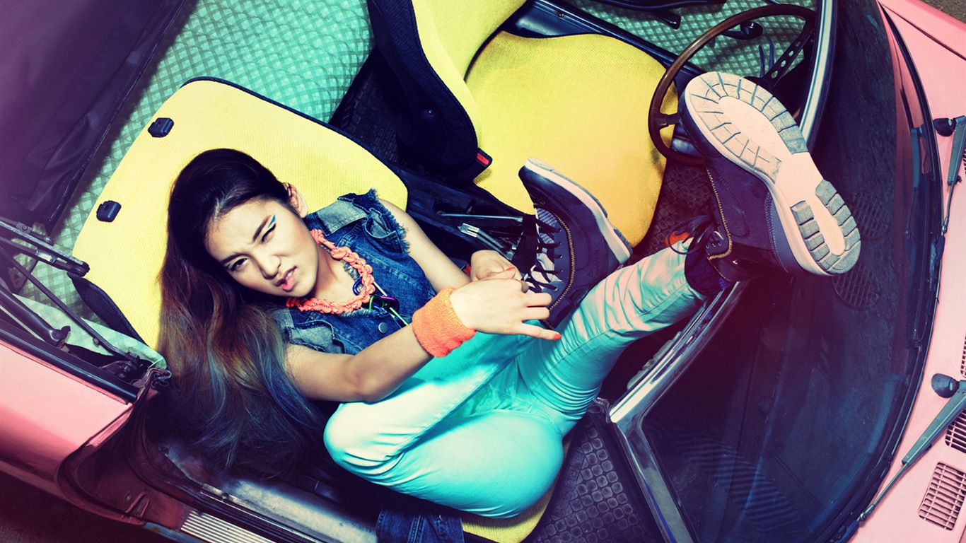 GLAM 韓國音樂女孩組合 高清壁紙 #6 - 1366x768
