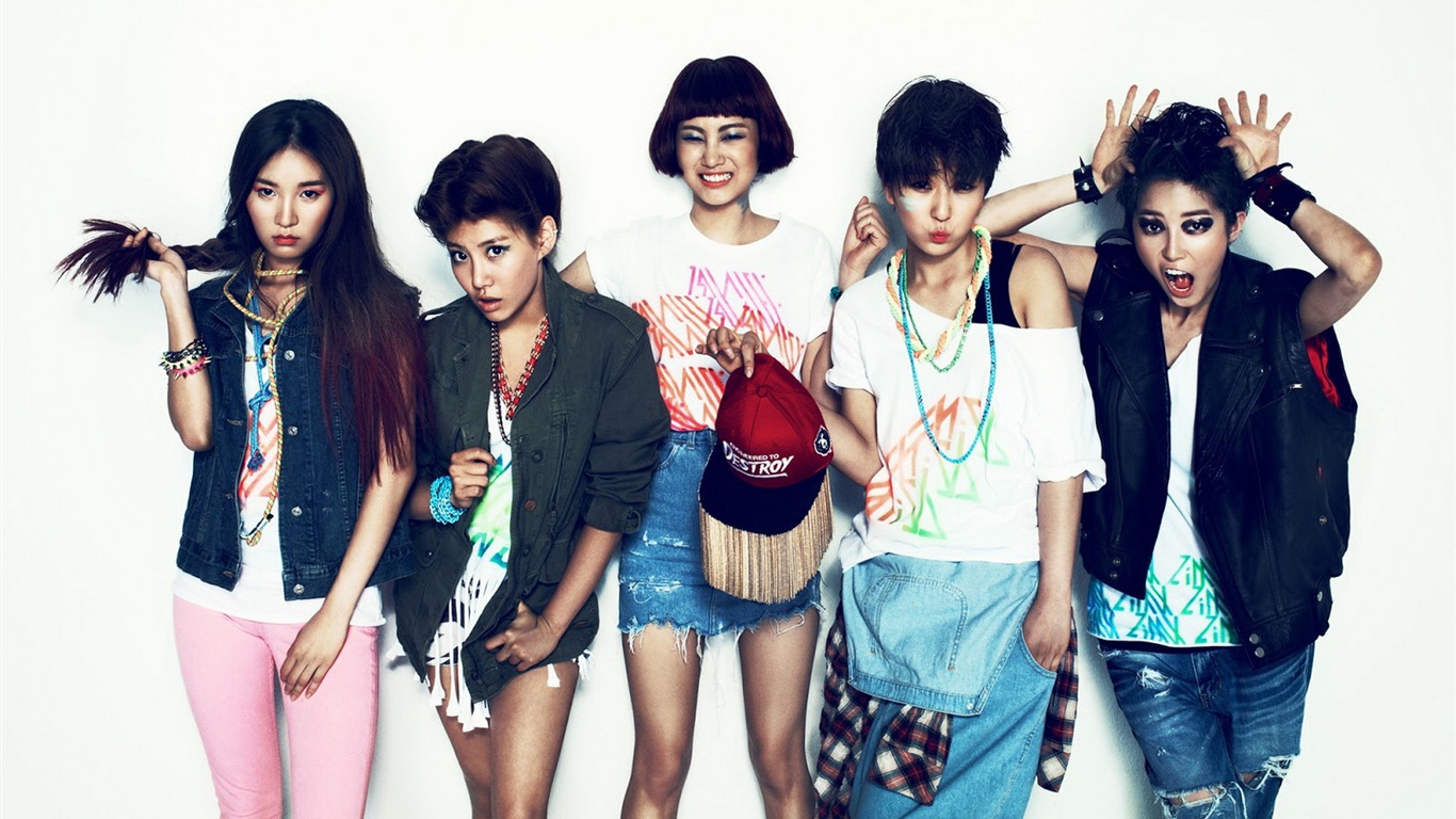 GLAM 韓國音樂女孩組合 高清壁紙 #16 - 1366x768