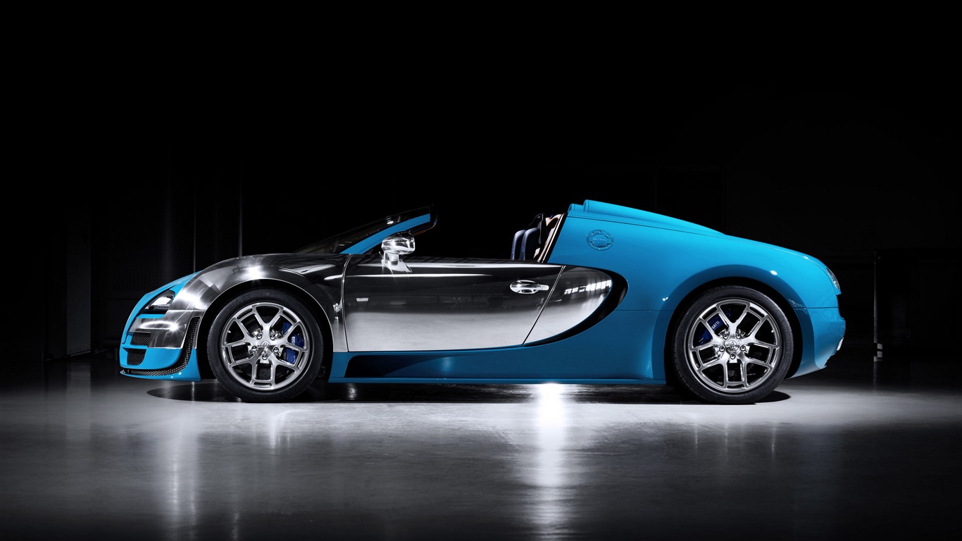 2013 Bugatti Veyron 16.4 Grand Sport Vitesse supercar HD tapety na plochu #6 - 1366x768
