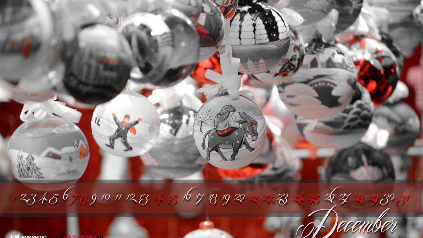 Dezember 2013 Kalender Wallpaper (1) #7 - 1366x768