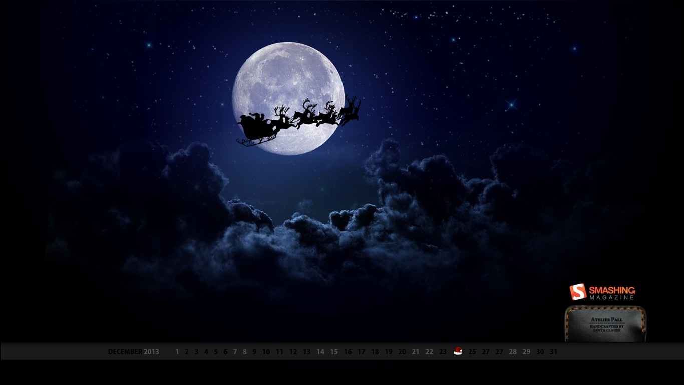 December 2013 Calendar wallpaper (1) #18 - 1366x768
