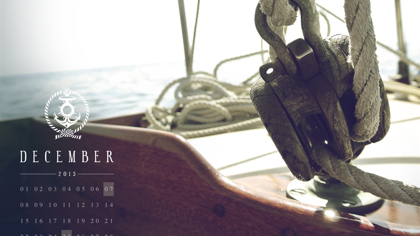 December 2013 Calendar wallpaper (2) #10 - 1366x768