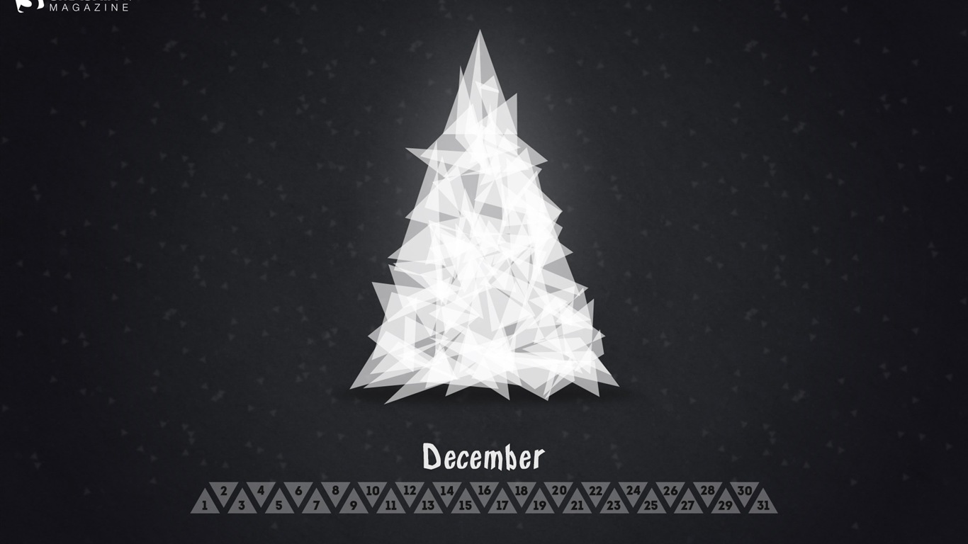 December 2013 Calendar wallpaper (2) #21 - 1366x768