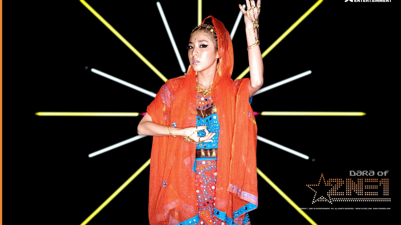 韩国音乐女孩组合 2NE1 高清壁纸20 - 1366x768