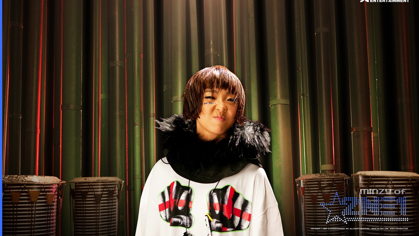 Korean music girls group 2NE1 HD wallpapers #21 - 1366x768