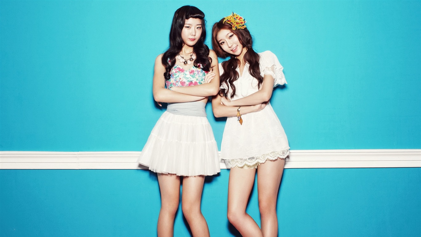 DalShabet Korean music beautiful girls HD wallpapers #2 - 1366x768