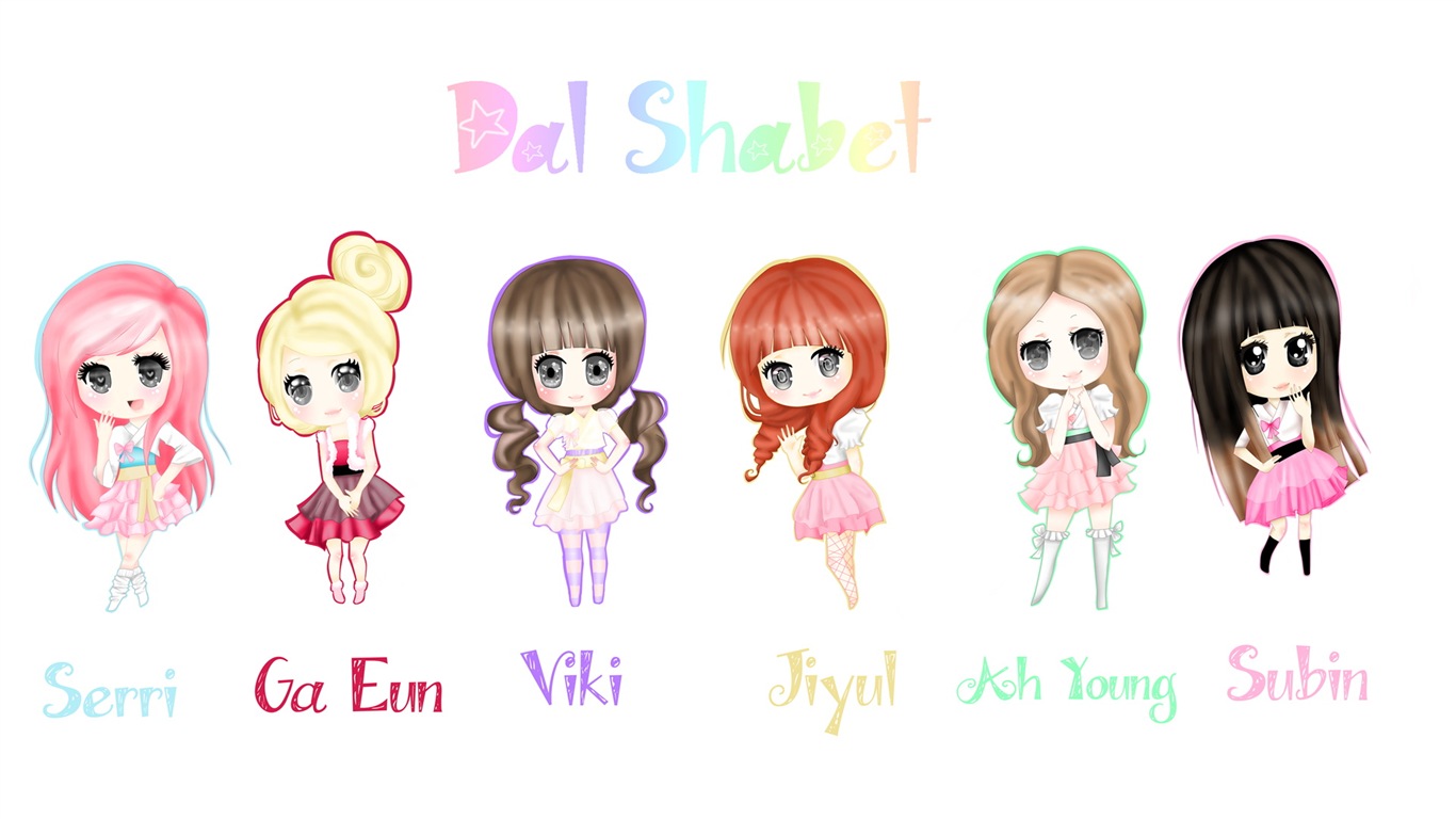 DalShabet 韓國音樂美女 高清壁紙 #4 - 1366x768