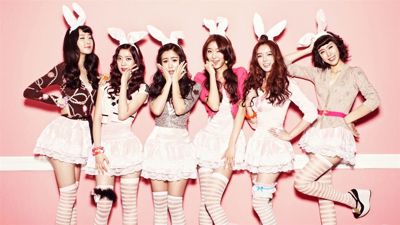 DalShabet musique coréenne belles filles de fonds d'écran HD #9 - 1366x768