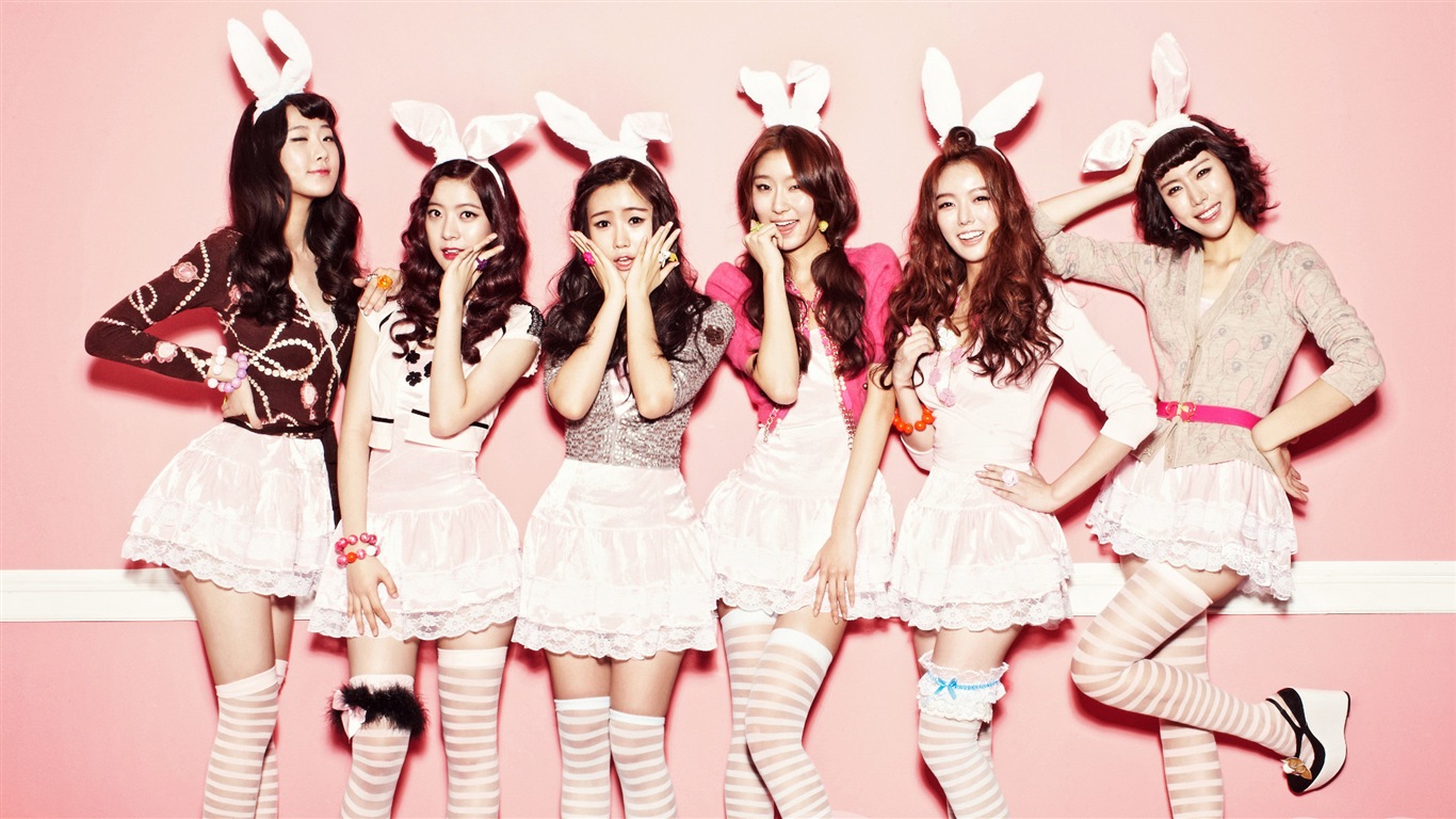 DalShabet koreanische Musik schöne Mädchen HD Wallpaper #9 - 1366x768