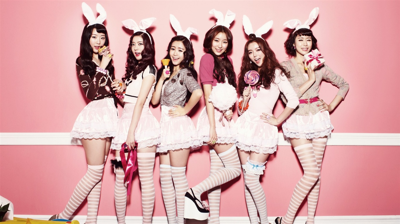 DalShabet Korean music beautiful girls HD wallpapers #10 - 1366x768