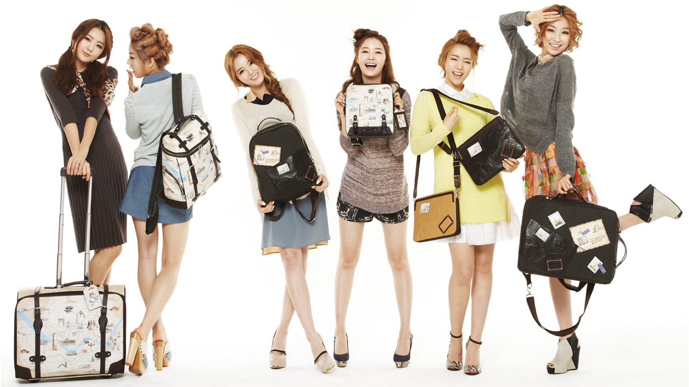 DalShabet Korean music beautiful girls HD wallpapers #15 - 1366x768