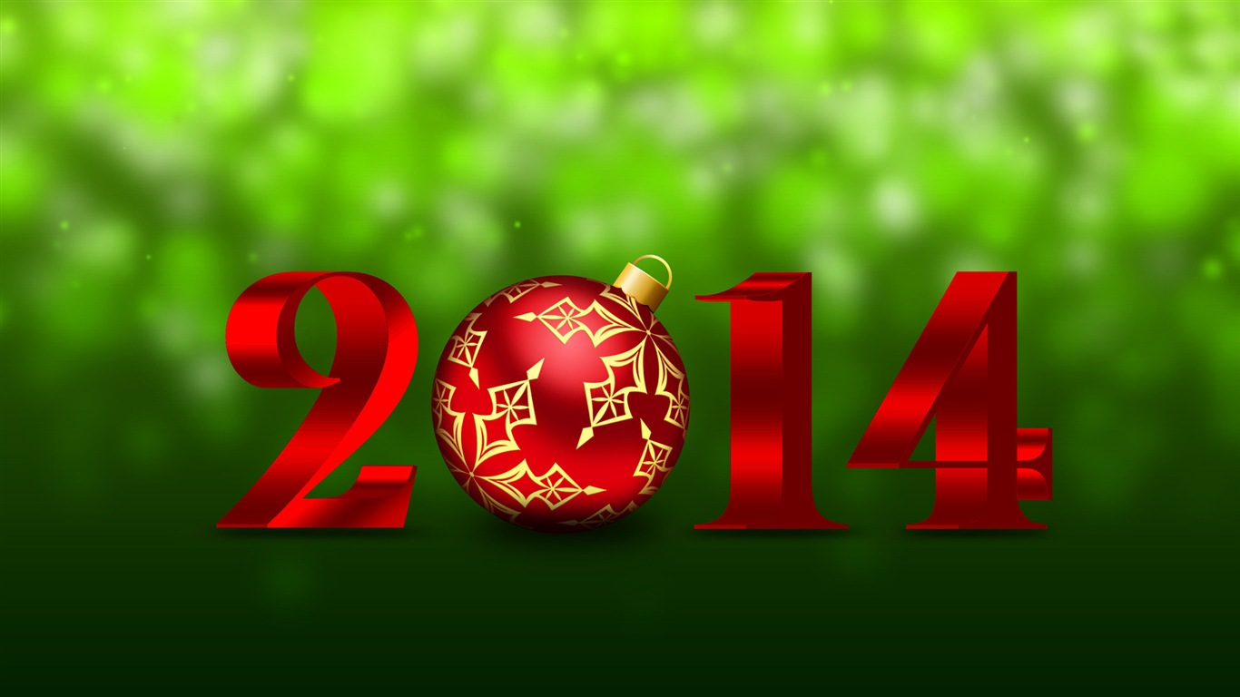 2014 New Year Theme HD Wallpapers (1) #3 - 1366x768