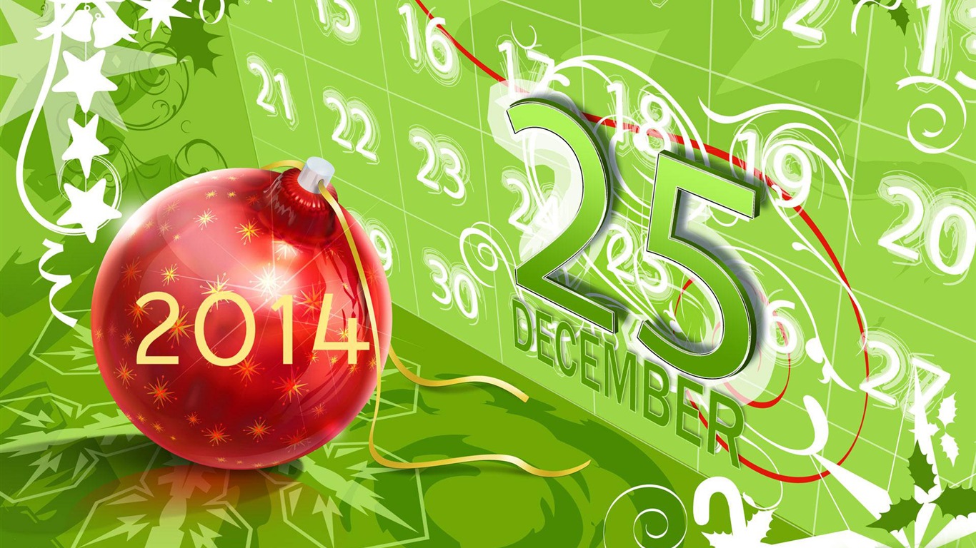 2014 New Year Theme HD Wallpapers (1) #6 - 1366x768