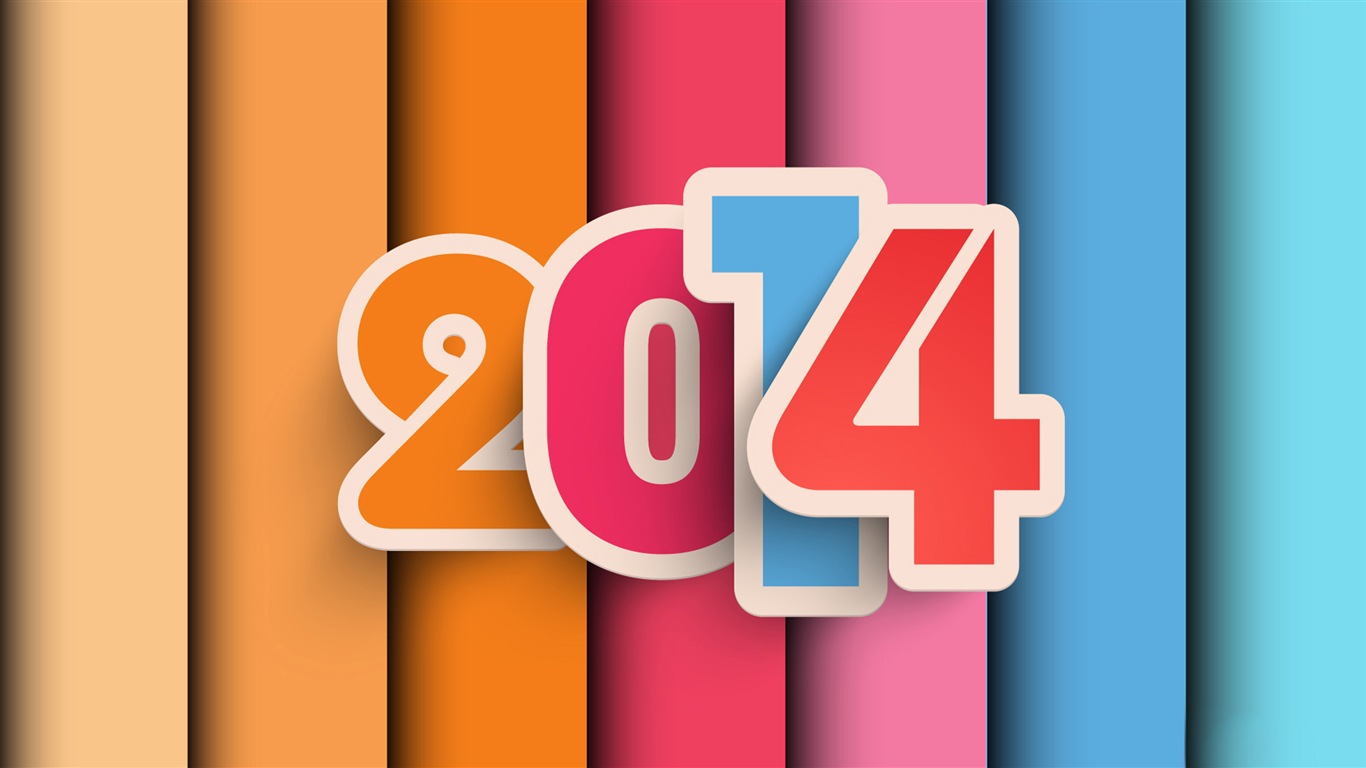 2014 새해 테마의 HD 배경 화면 (1) #9 - 1366x768