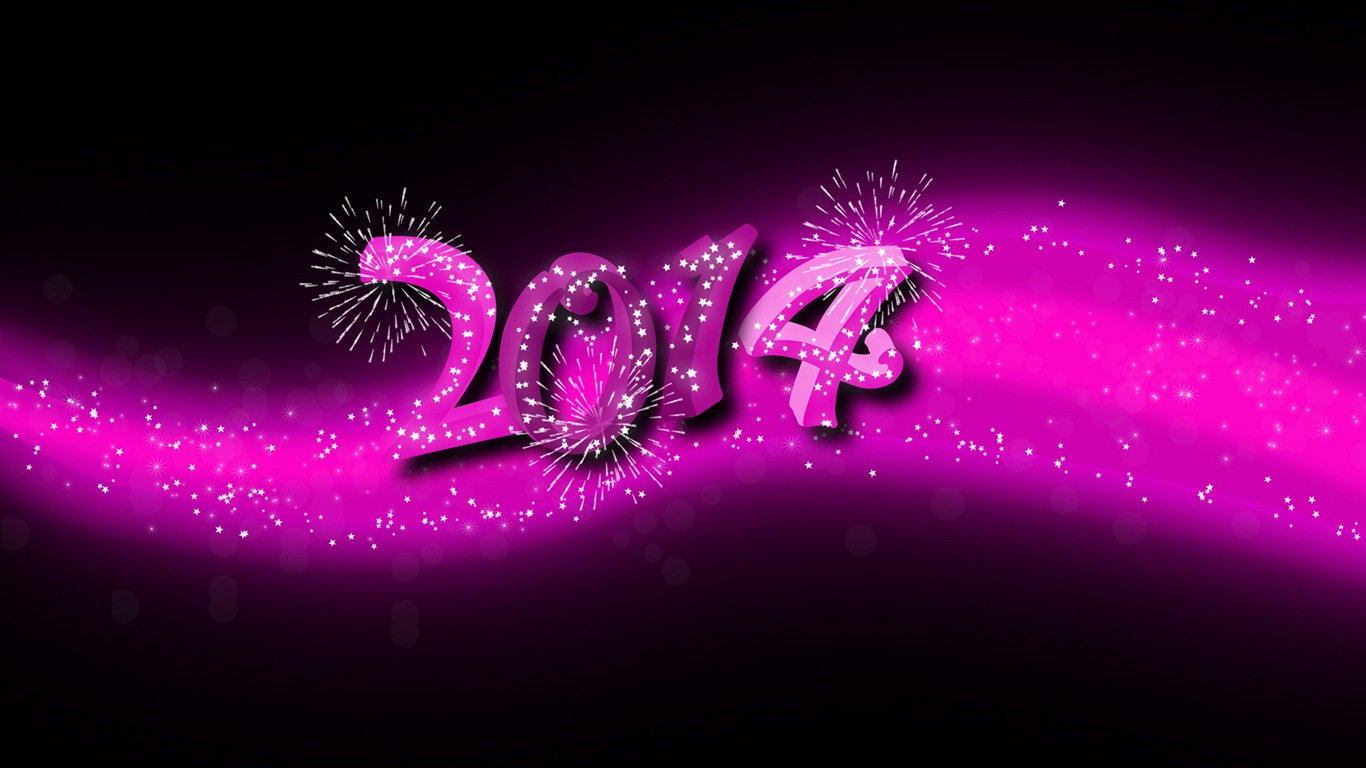 2014 New Year téma HD Tapety na plochu (2) #4 - 1366x768