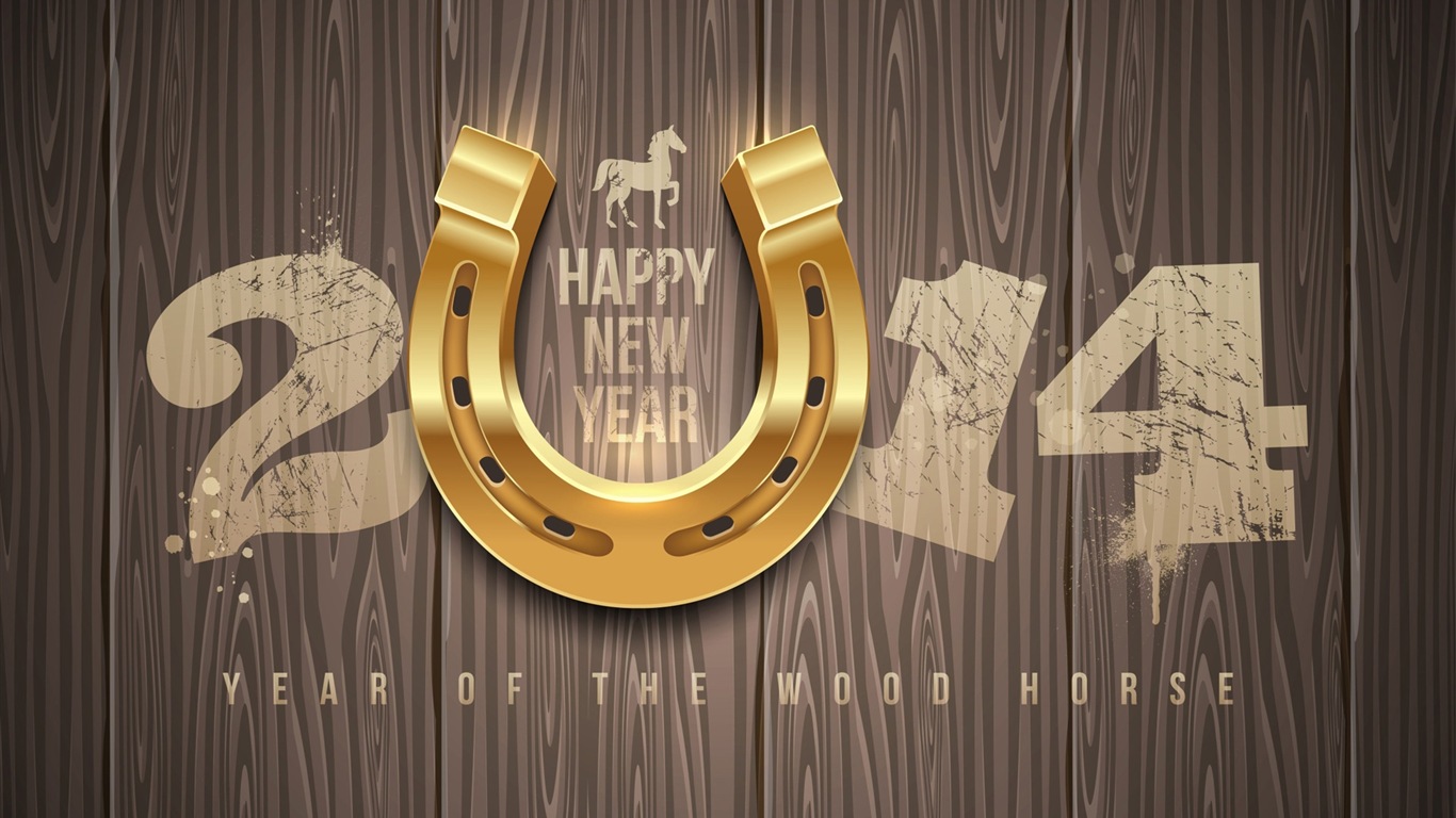 2014 New Year Theme HD Wallpapers (2) #5 - 1366x768