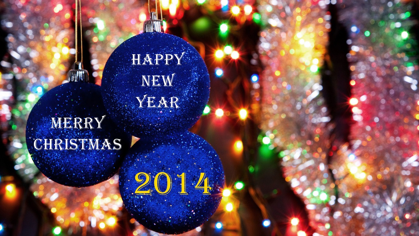 2014 New Year Theme HD Wallpapers (2) #6 - 1366x768
