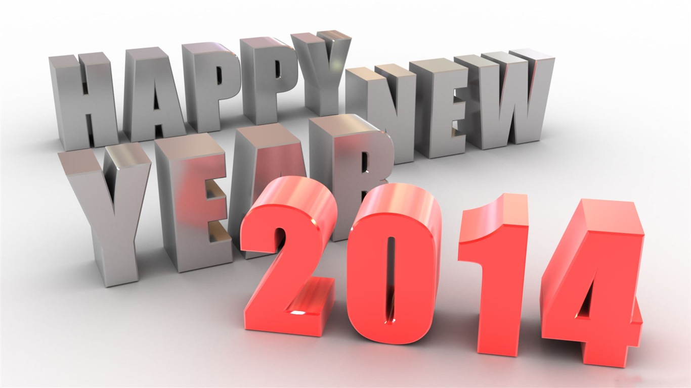 2014 New Year téma HD Tapety na plochu (2) #13 - 1366x768