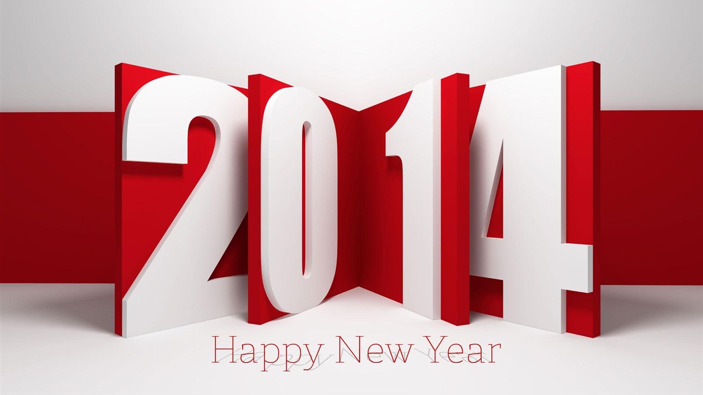 2014 New Year téma HD Tapety na plochu (2) #14 - 1366x768