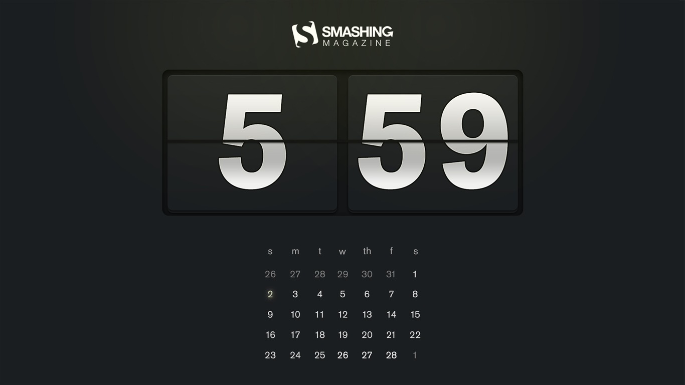 February 2014 Calendar wallpaper (1) #19 - 1366x768