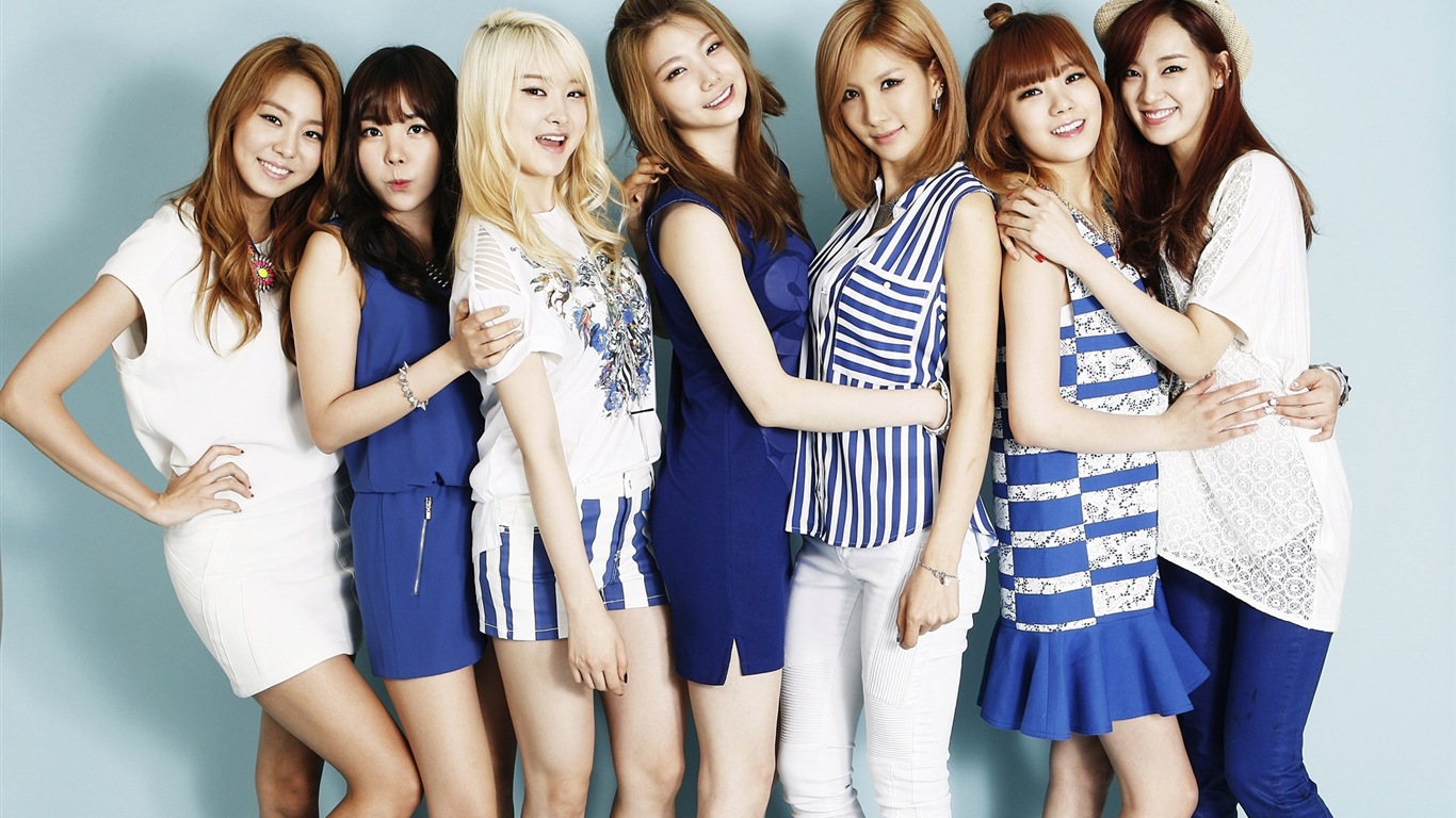 After School korejské hudební dívky HD Tapety na plochu #2 - 1366x768