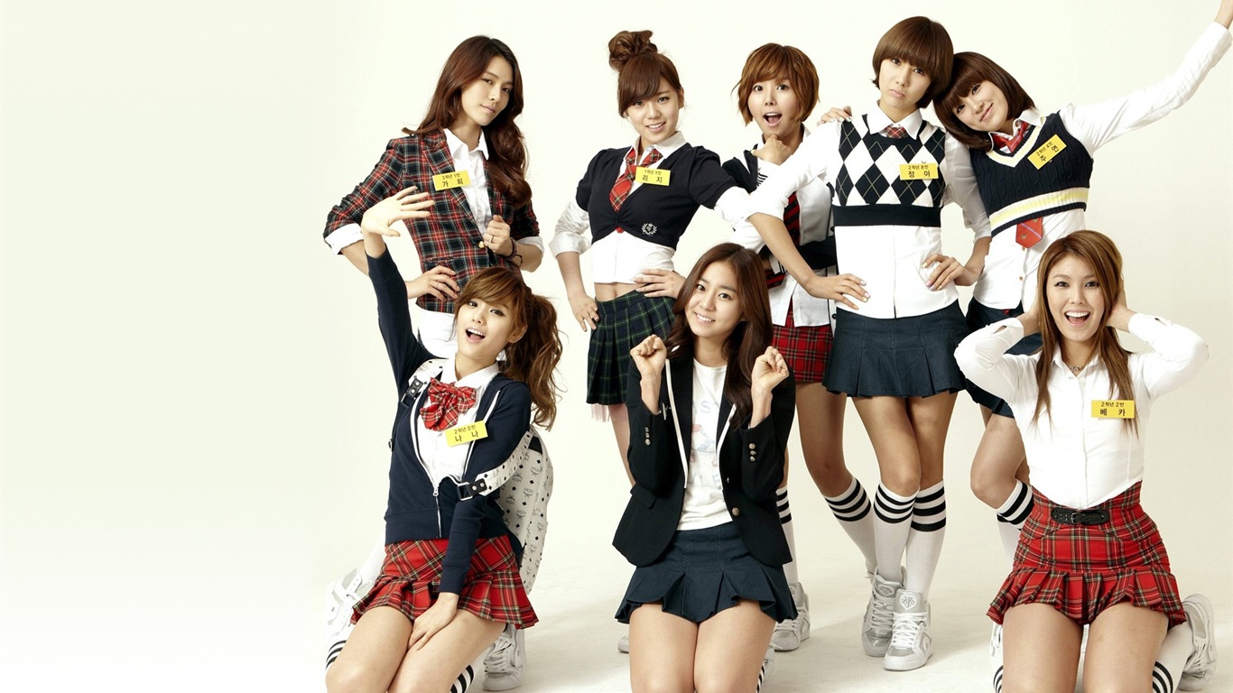 After School korejské hudební dívky HD Tapety na plochu #19 - 1366x768