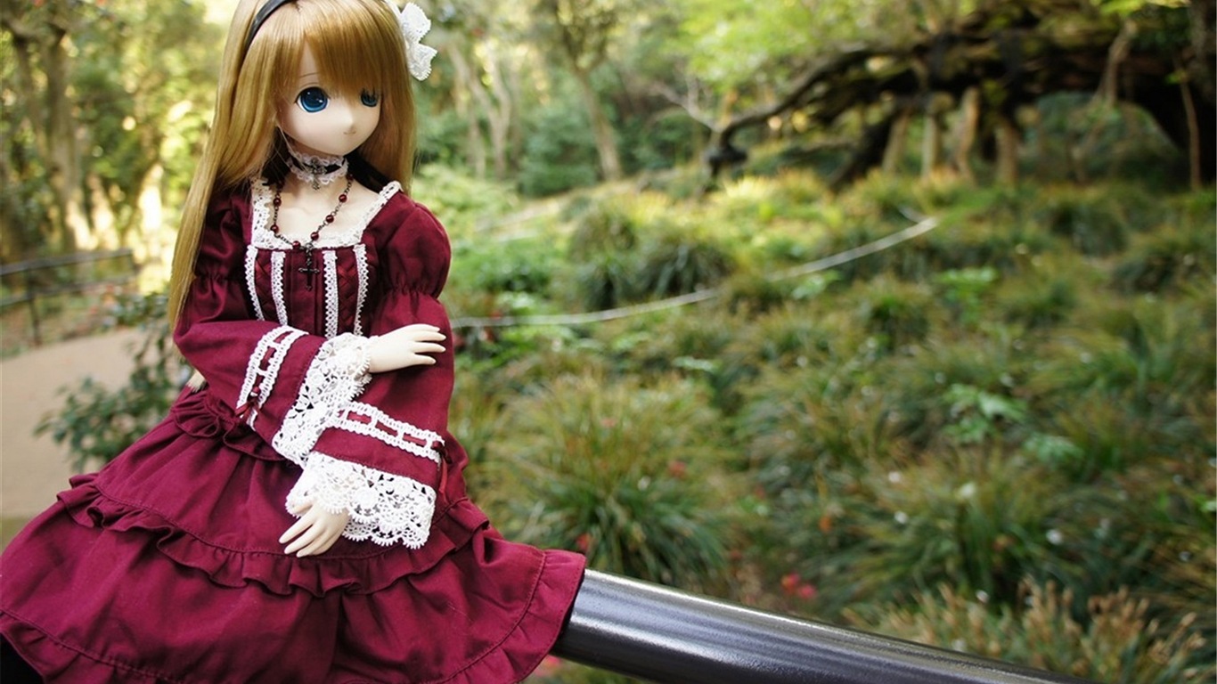 Krásné Super Dollfie hračky dívky HD Tapety na plochu #6 - 1366x768