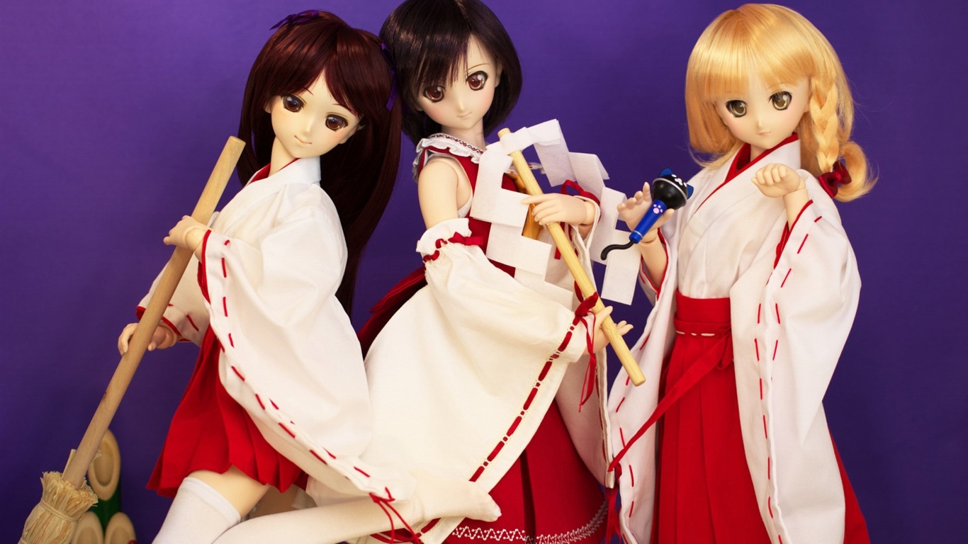 Hermosos fondos de pantalla de Super Dollfie niñas juguetes HD #8 - 1366x768