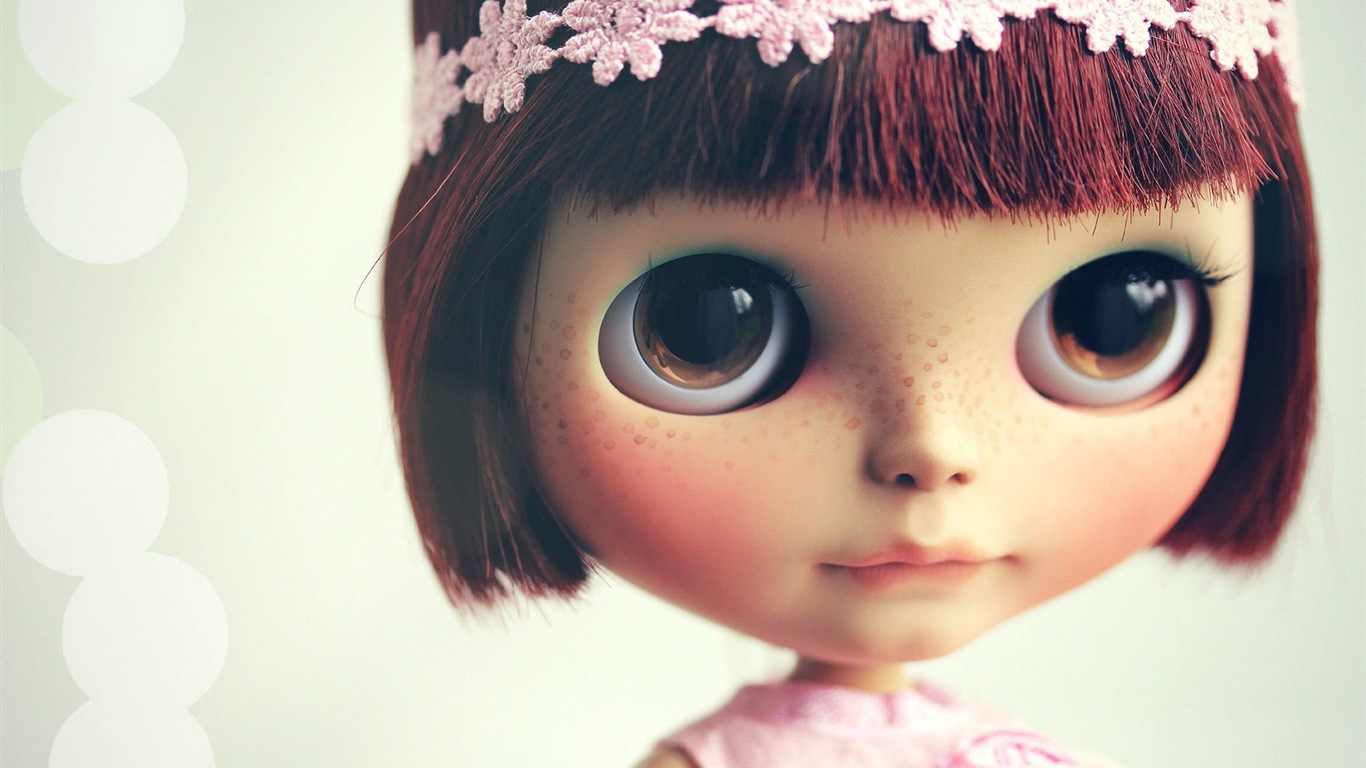 Krásné Super Dollfie hračky dívky HD Tapety na plochu #17 - 1366x768