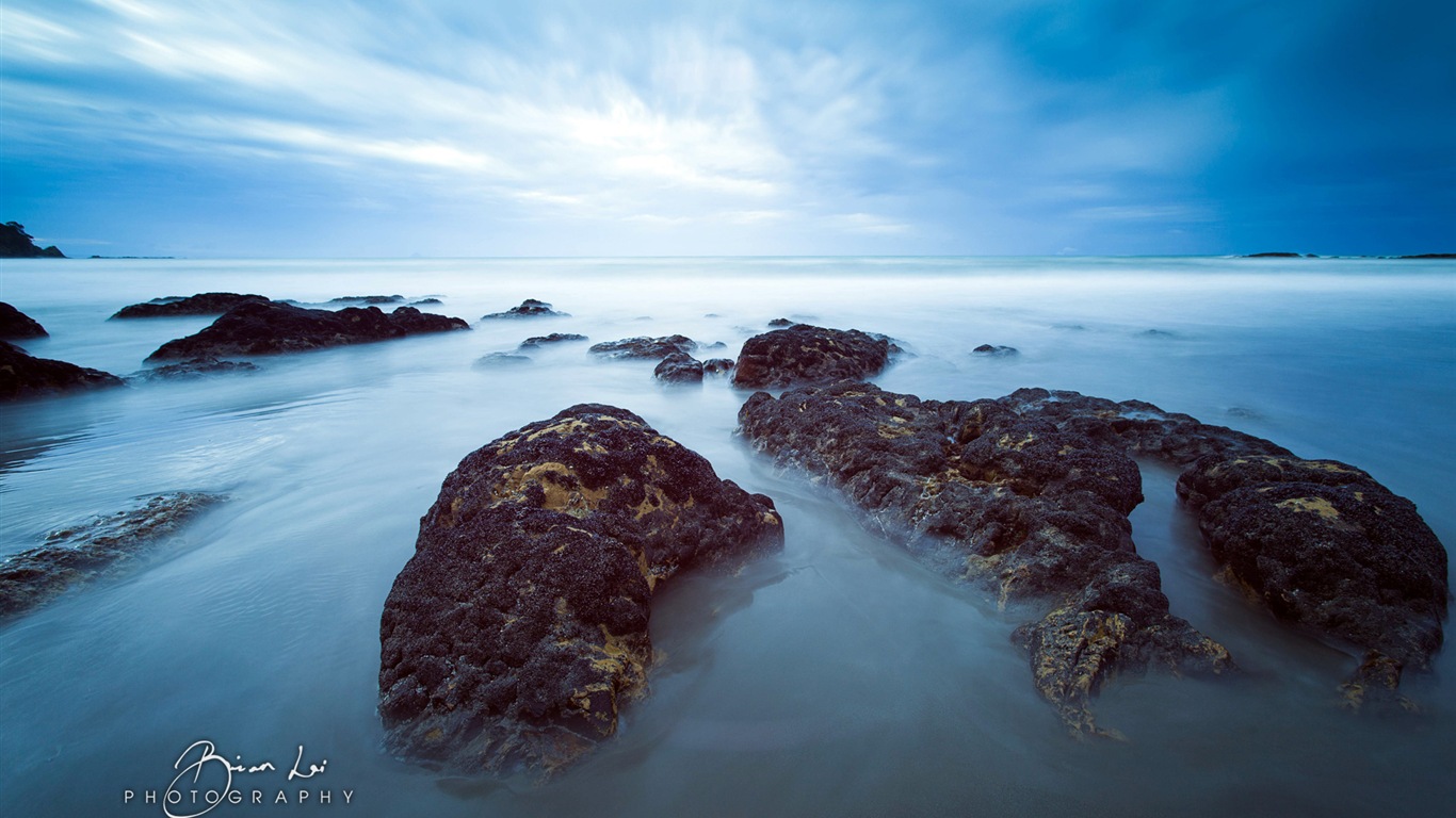 Nouvelle-Zélande Île du Nord de beaux paysages, Windows 8 fonds d'écran thématiques #2 - 1366x768