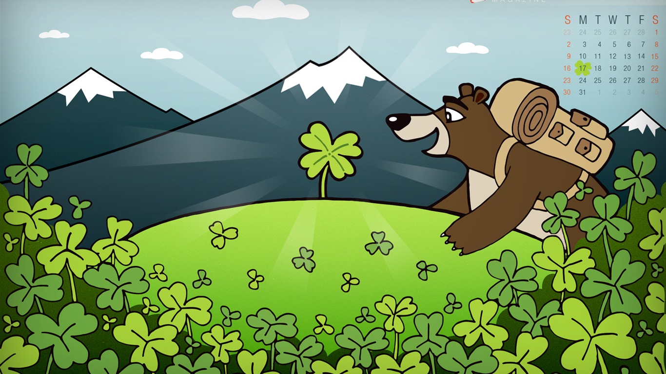 2014年3月 月曆壁紙(二) #6 - 1366x768