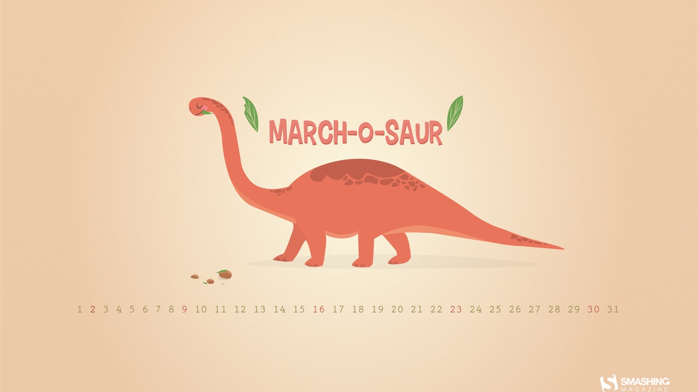 March 2014 calendar wallpaper (2) #7 - 1366x768