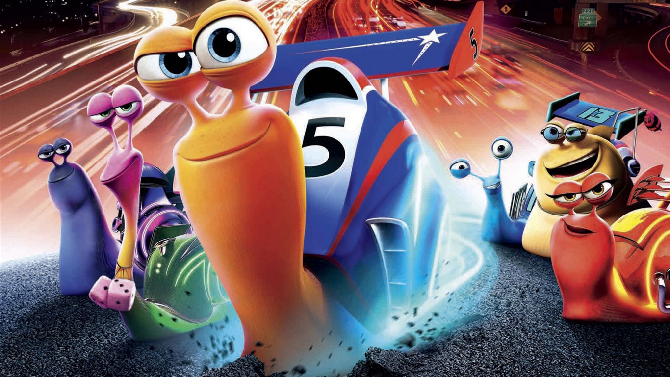 3D film Turbo HD tapety na plochu #2 - 1366x768