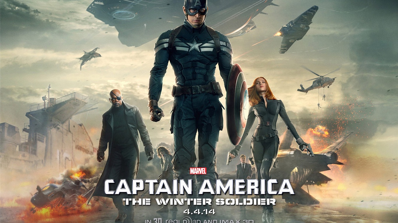Captain America: The Winter Soldier fondos de pantalla HD #1 - 1366x768