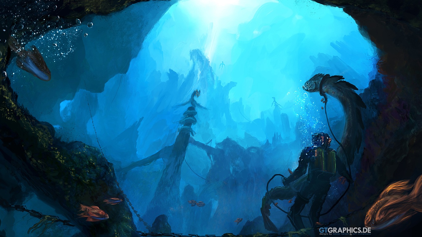 GTGraphics 科幻主題 Windows 8 高清壁紙 #3 - 1366x768