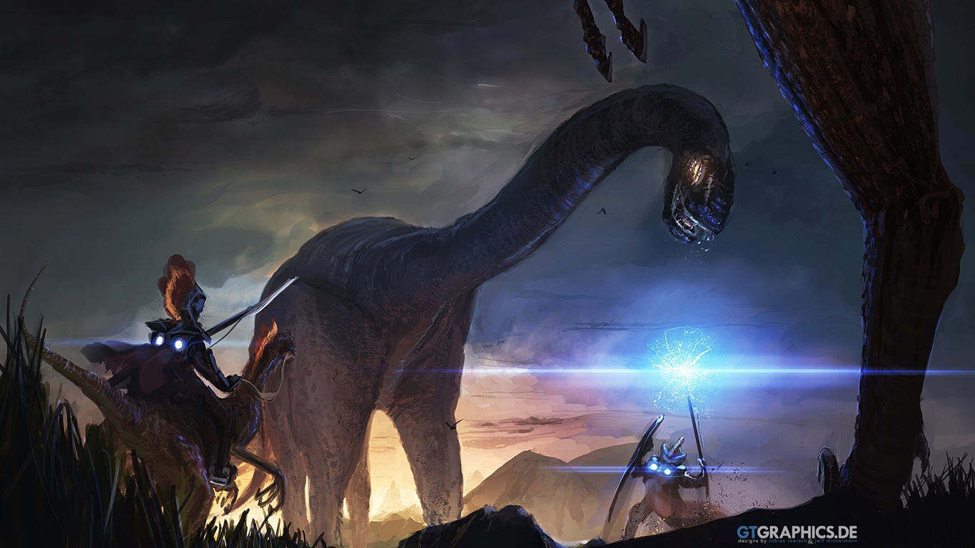 Windows 8 GTGraphics sci-fi téma HD Tapety na plochu #5 - 1366x768