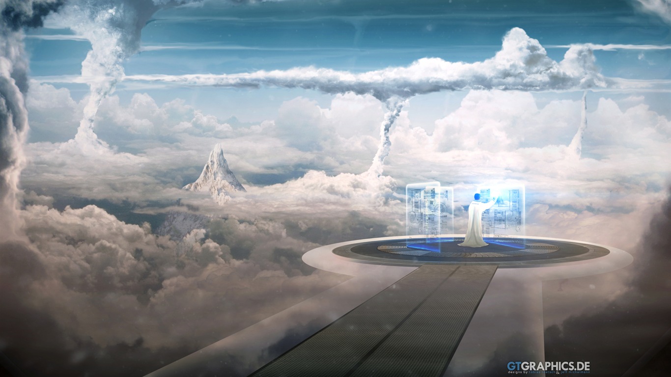GTGraphics 科幻主題 Windows 8 高清壁紙 #16 - 1366x768