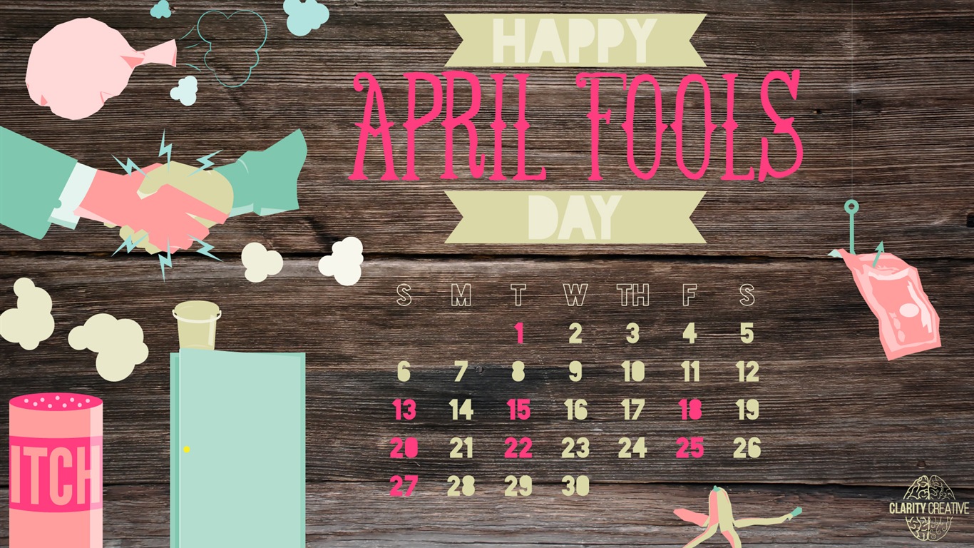 2014年4月 月曆壁紙(二) #2 - 1366x768