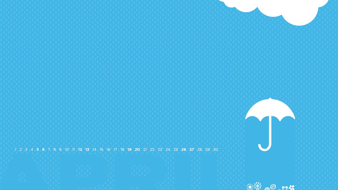 2014年4月 月曆壁紙(二) #3 - 1366x768