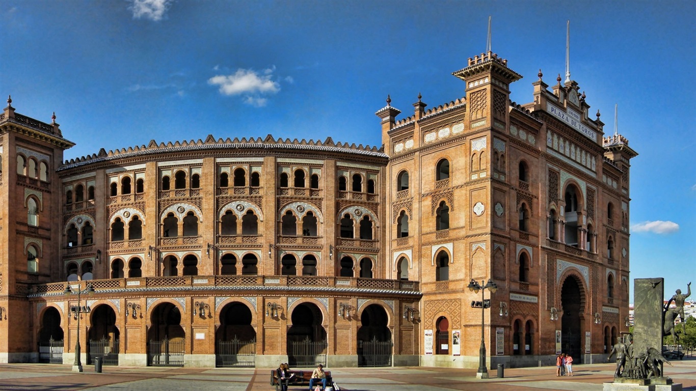 Hlavní město Španělska Madrid, městské scenérie HD Tapety na plochu #7 - 1366x768