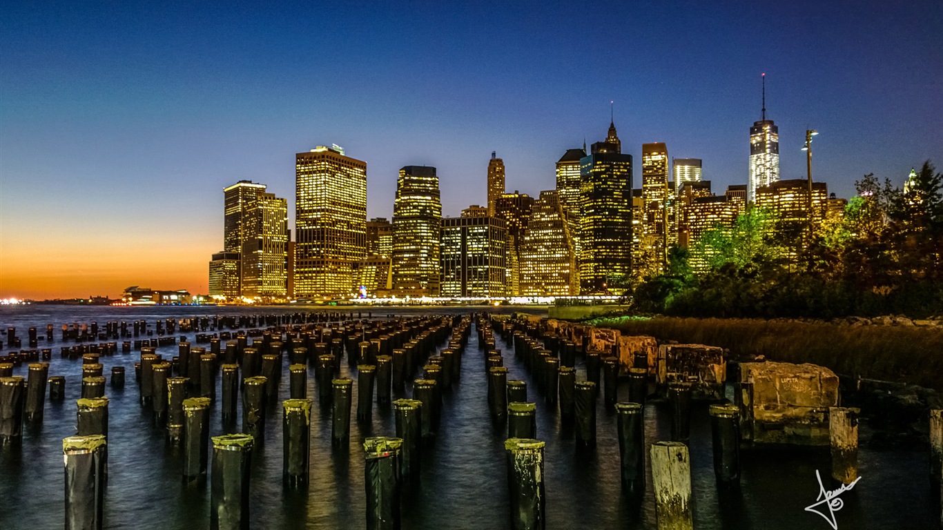 Paysages urbains de New York, Microsoft Windows 8 fonds d'écran HD #8 - 1366x768