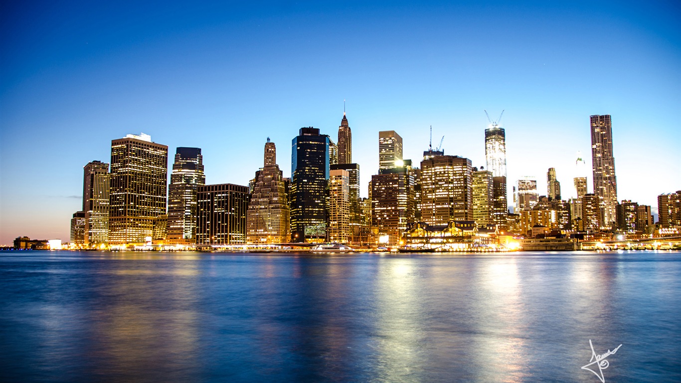 ニューヨークの都市景観、Microsoft Windowsの8 HDの壁紙 #12 - 1366x768