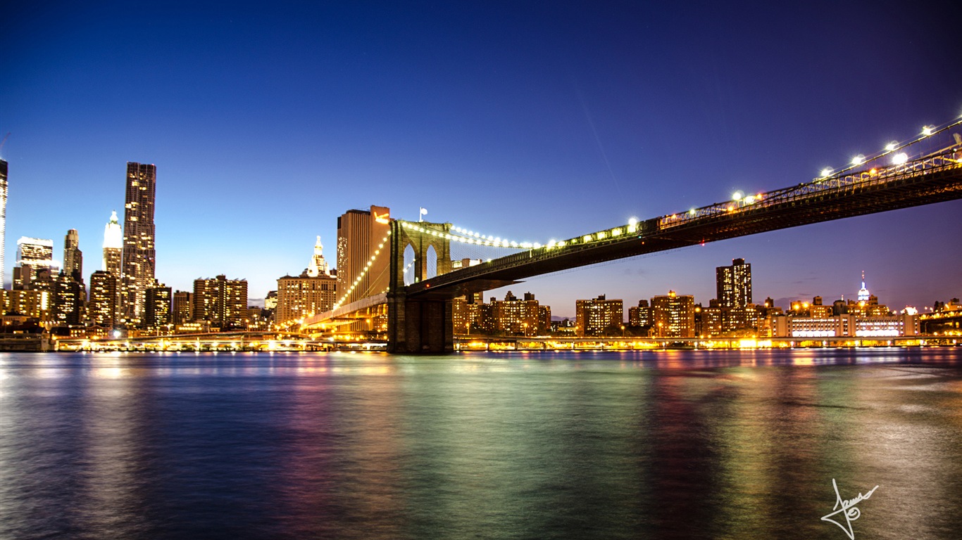 ニューヨークの都市景観、Microsoft Windowsの8 HDの壁紙 #16 - 1366x768