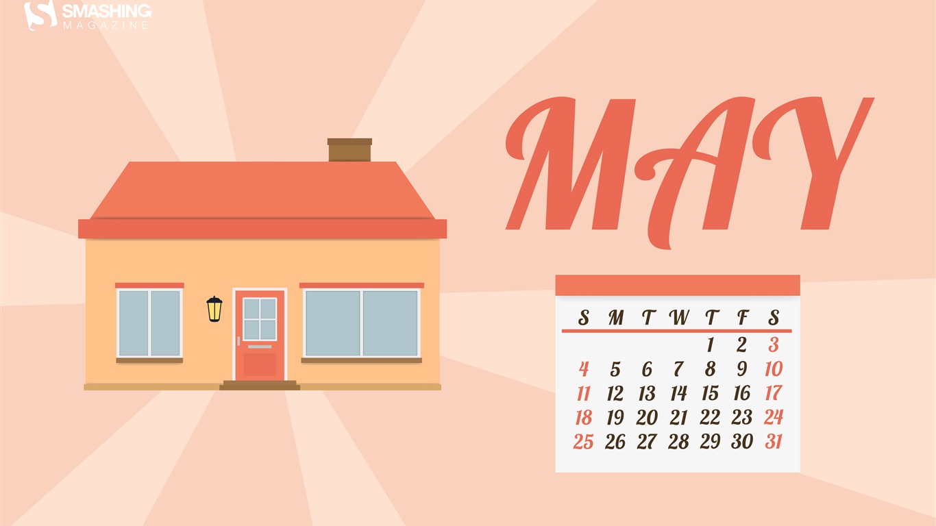 May 2014 calendar wallpaper (2) #3 - 1366x768