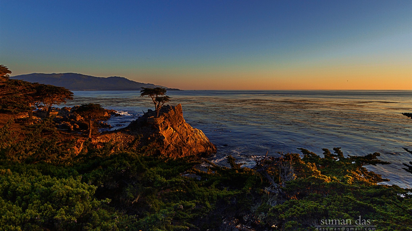 加州海岸風景，Windows 8 主題壁紙 #3 - 1366x768