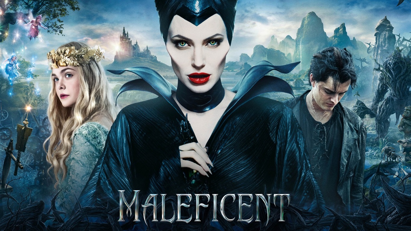 Maleficent 黑魔女：沉睡魔咒 2014 高清电影壁纸1 - 1366x768