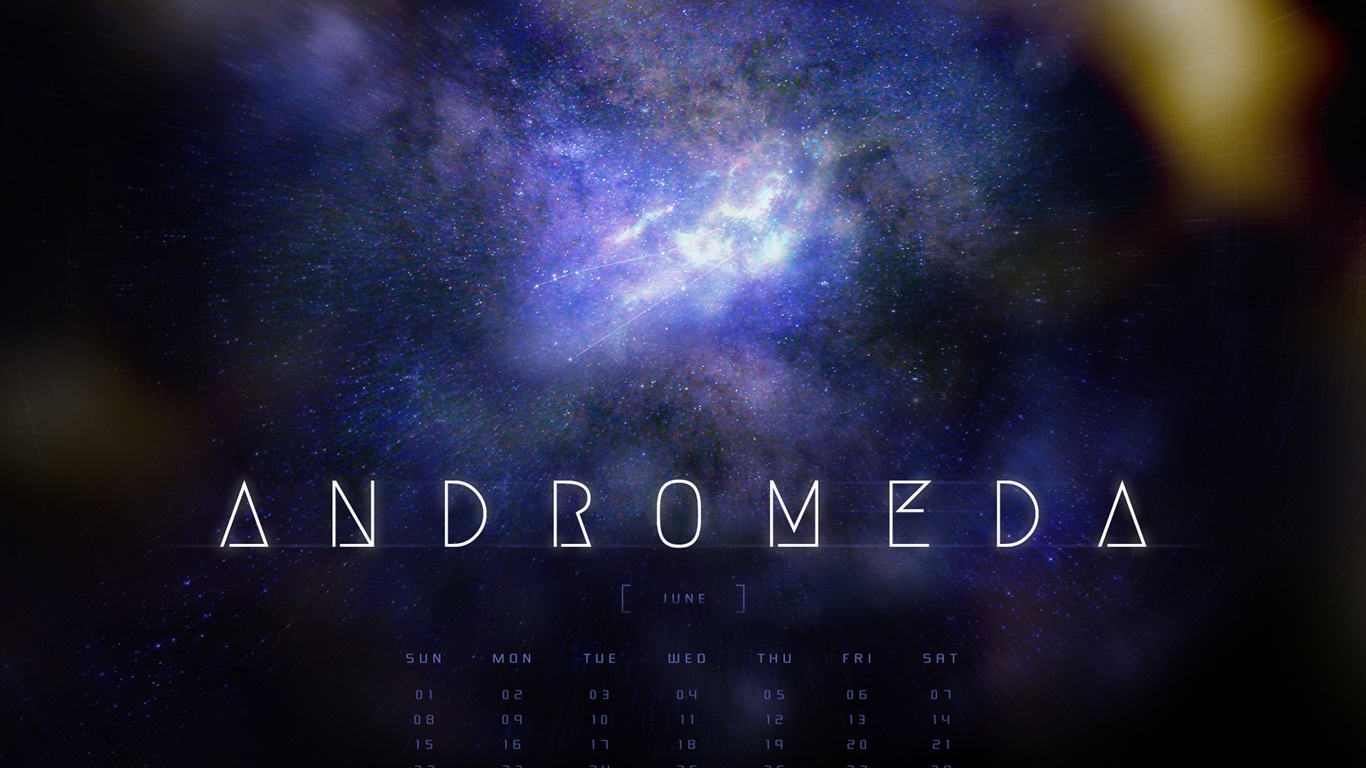 2014年6月 月曆壁紙(一) #12 - 1366x768