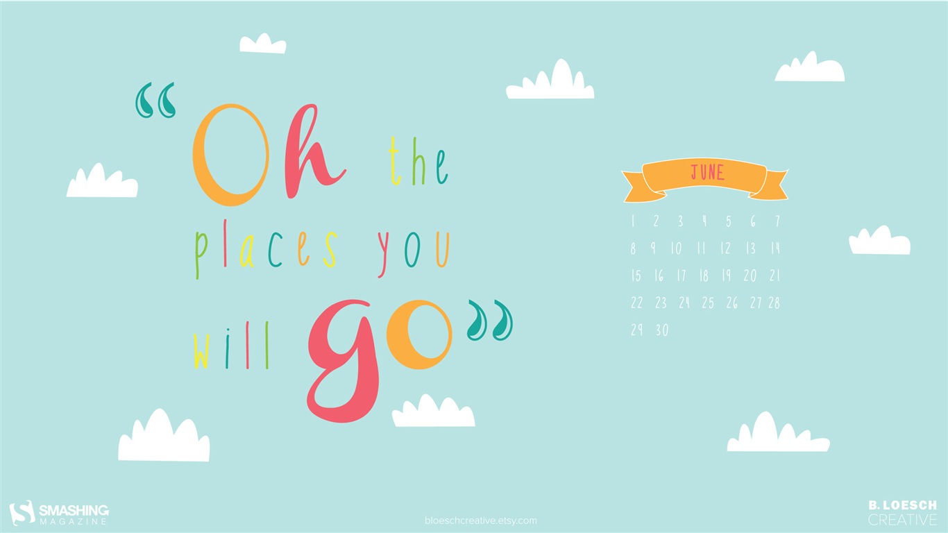 June 2014 calendar wallpaper (2) #8 - 1366x768