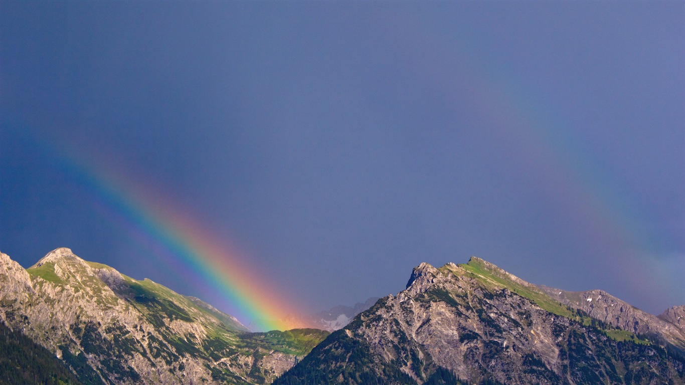 Schöner Regenbogen Landschaft HD Wallpaper #10 - 1366x768